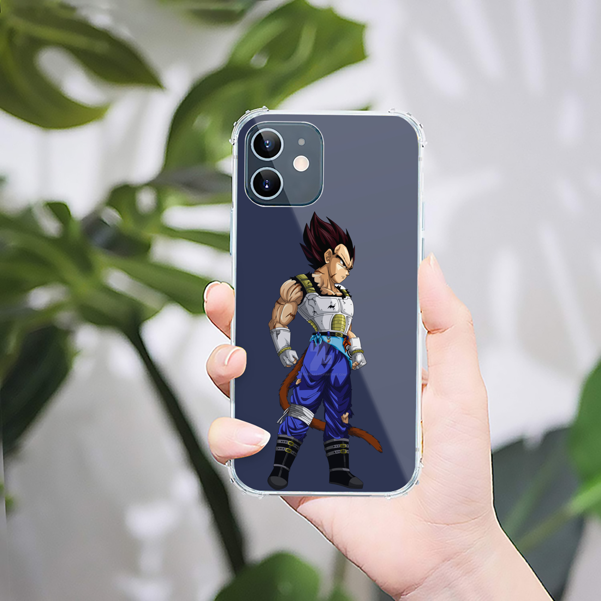 （画像用） ドラゴンボール ベジータ四世（Bejīta Yonsei）DRAGON BALL Vegeta IV 【iPhone 12シリーズ対応】透明スマホケース（クリアソフトケース）